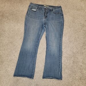 Old Navy Blue Flare Wide Leg Jeans